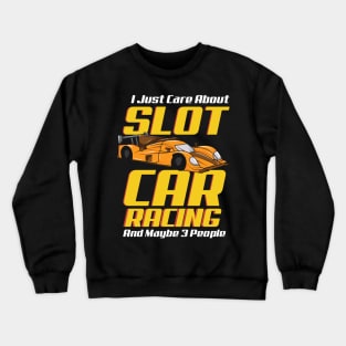 SLOT CAR RACING: Slot Car Racing Crewneck Sweatshirt